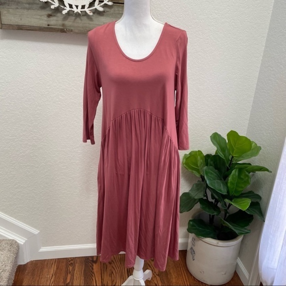 Agnes & Dora dusty rose pink Oakley dress size M NWT